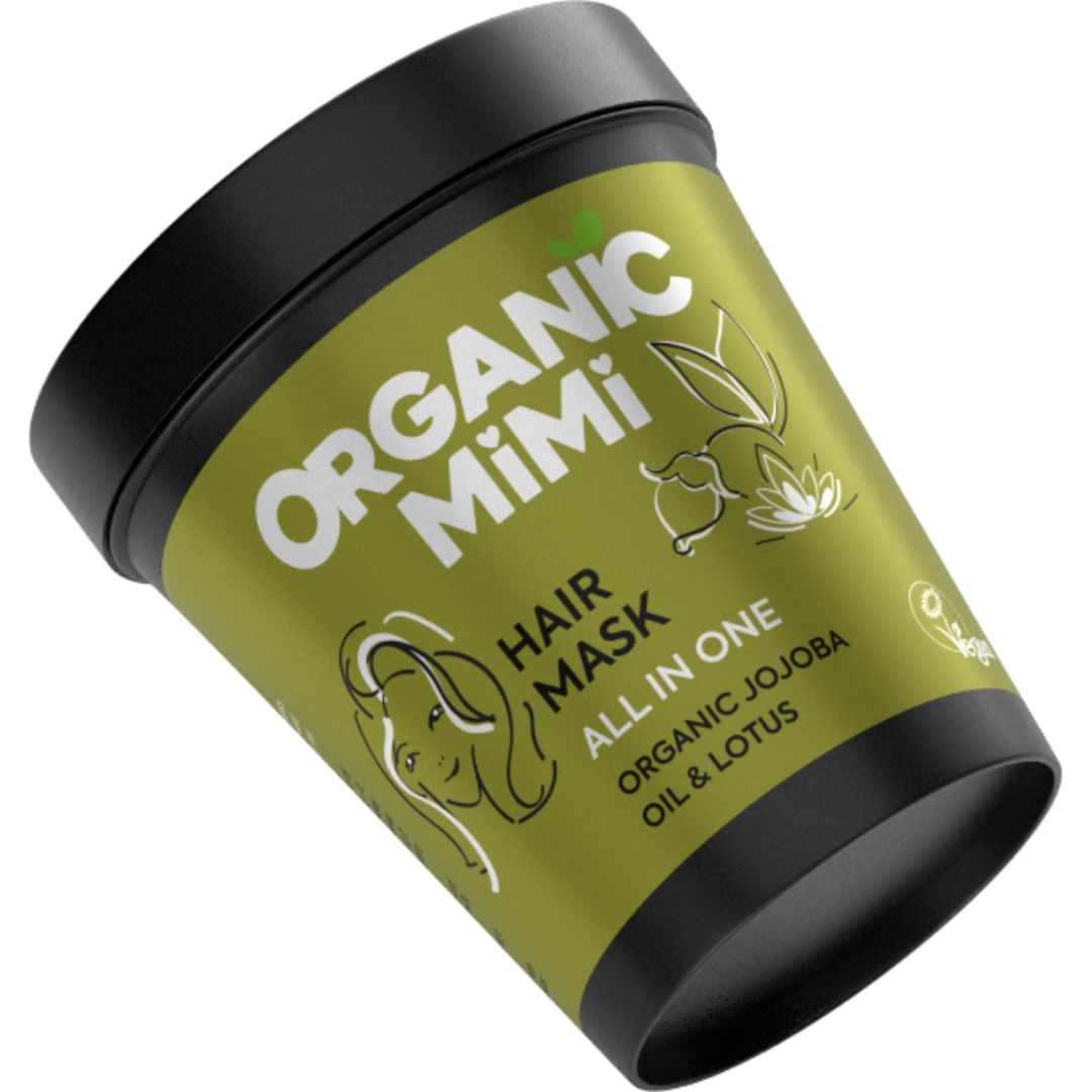 Маска за коса all in one, Жожоба и Лотос organic mimi, 200 мл.