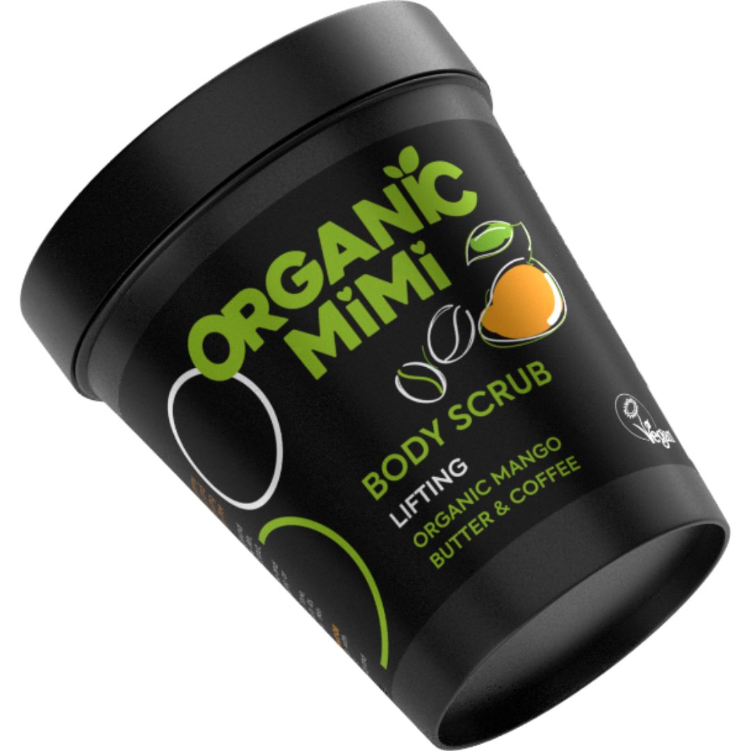 Скраб за тяло Лифтинг Манго и Кафе organic mimi, 250 гр.